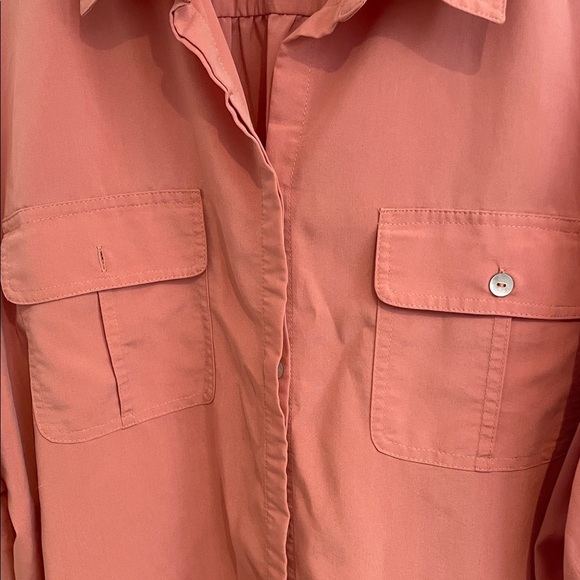 Chico's Women’s Terracotta Button Down Shirt - Picture 5 of 8